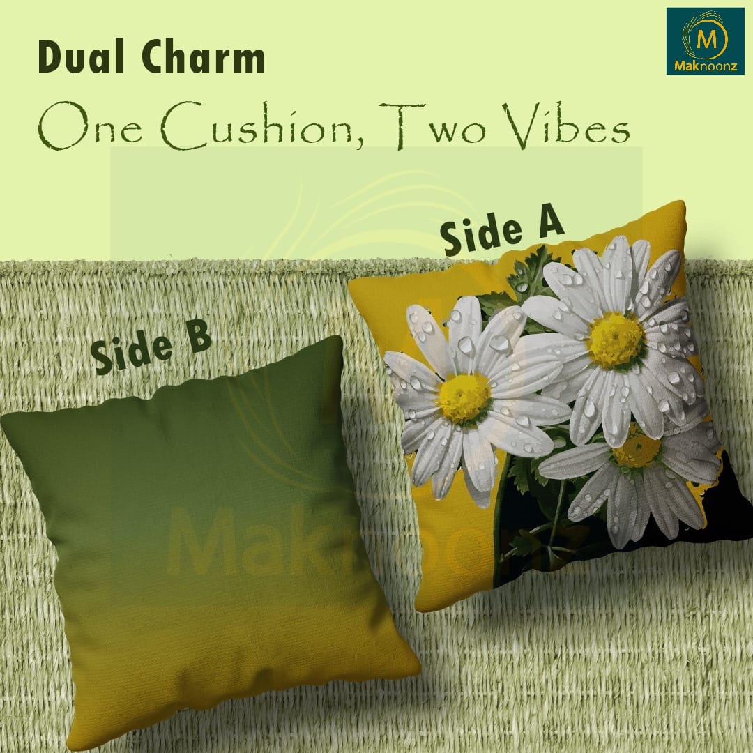 Emerald Majestic – Set of 5 | 16x16 Premium Silk Cushion Covers | Maknoonz Exclusive (MZEM-5P-S)
