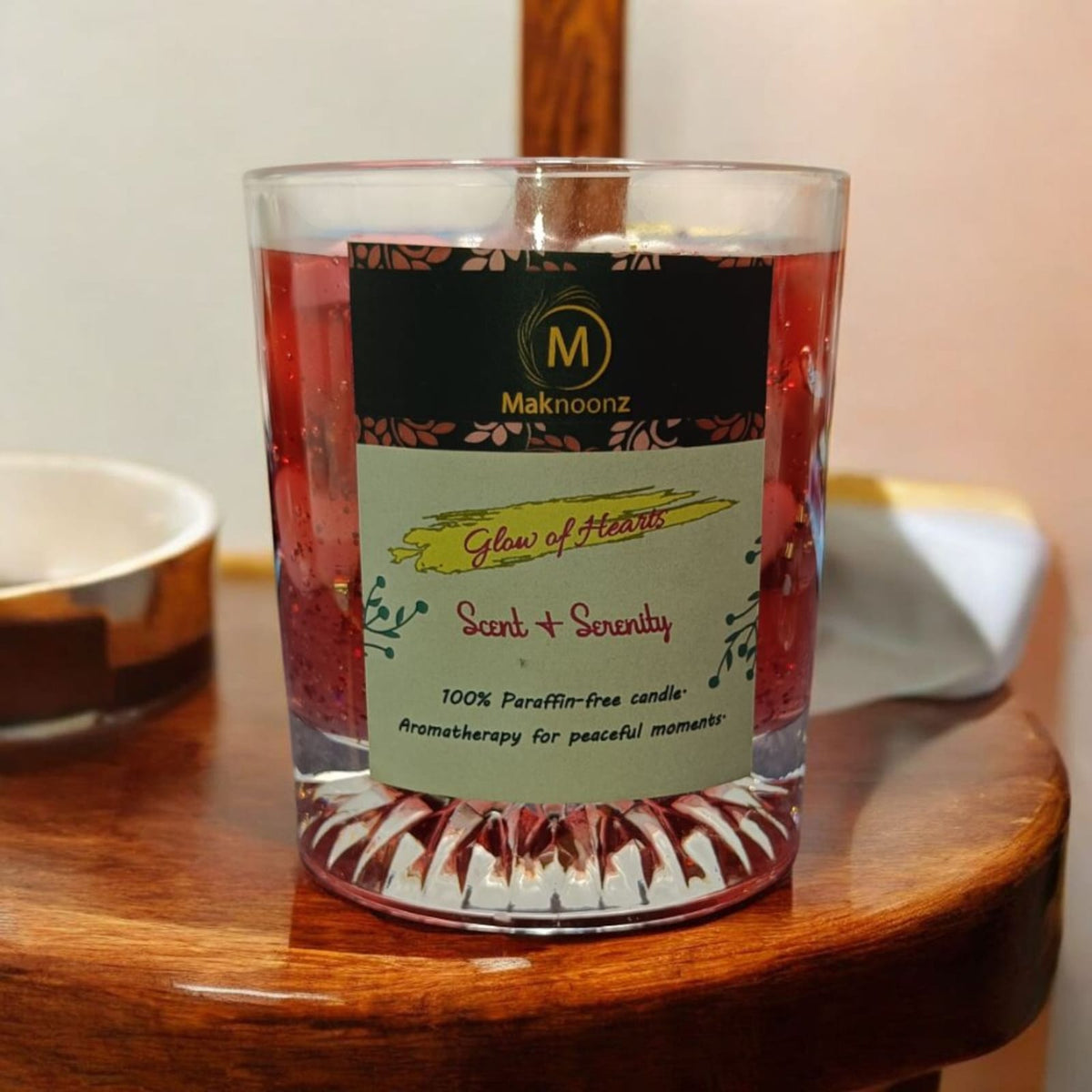 Glow of Hearts – Premium Jar Candle with Blessed Jodi Design for Newlyweds & Romantic Couples | Maknoonz Exclusive (MZGH-JC)