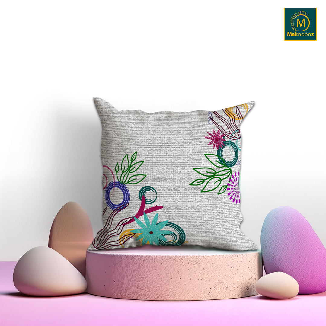 Textured Marine Whispers – 16x16 Premium Canvas Cushion Cover | Maknoonz Exclusive (MZTMW-035)