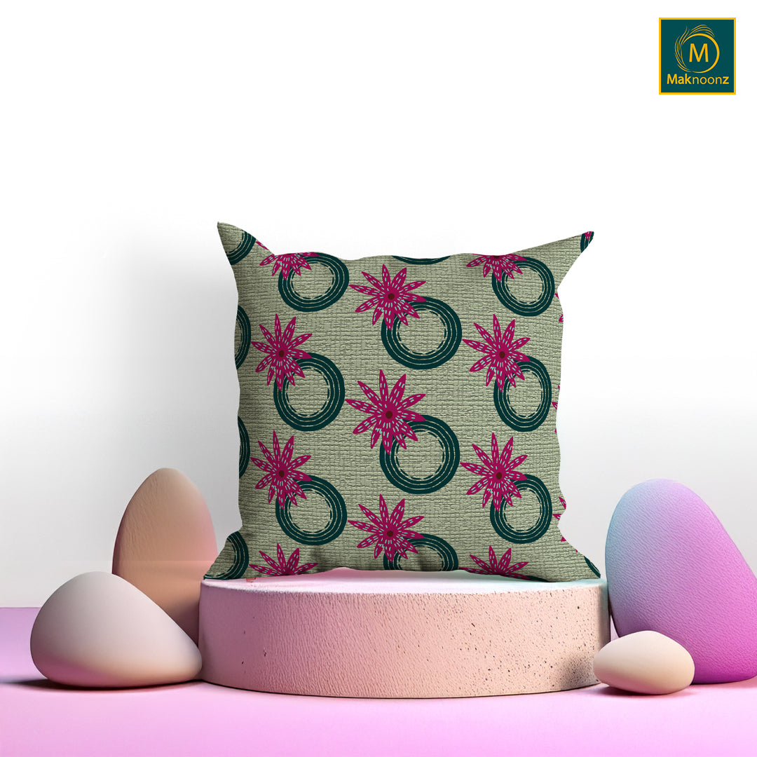 Textured Marine Whispers – 16x16 Premium Canvas Cushion Cover | Maknoonz Exclusive (MZTMW-045)