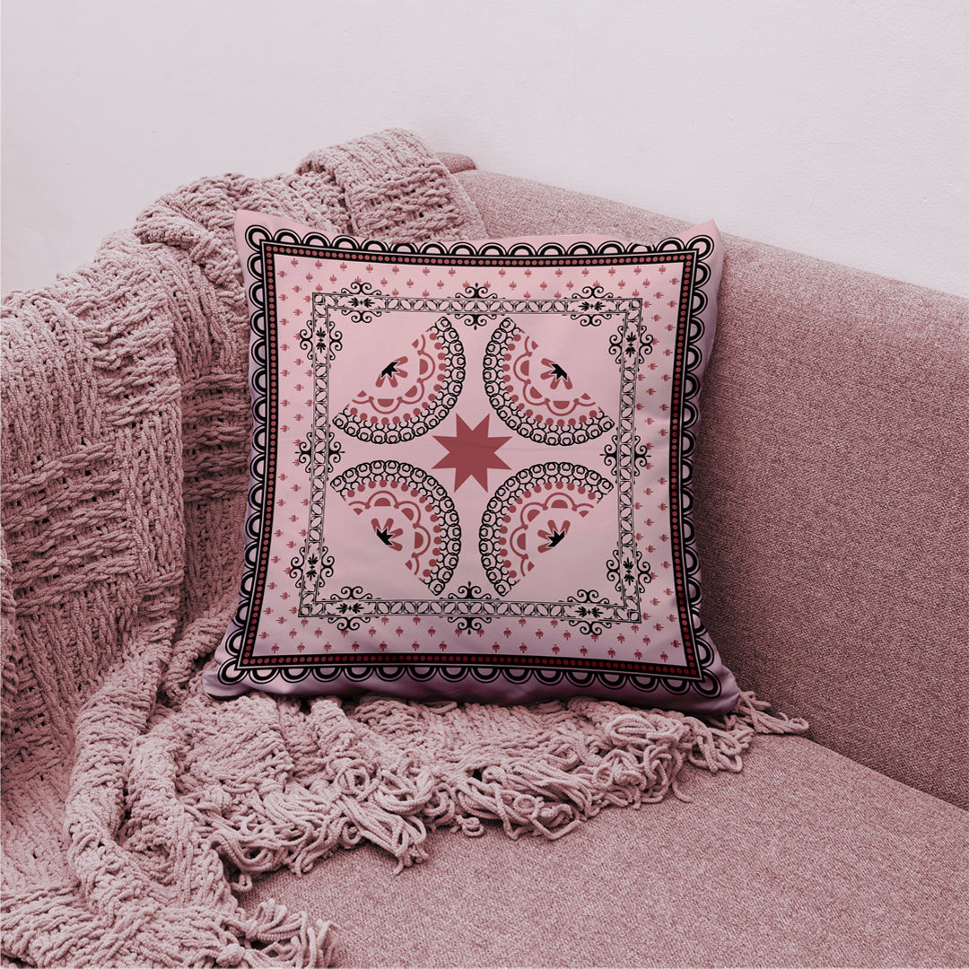 Premium Greek Elegance – 16x16 Premium Canvas Cushion Cover | Maknoonz Exclusive (MZPGE-014)