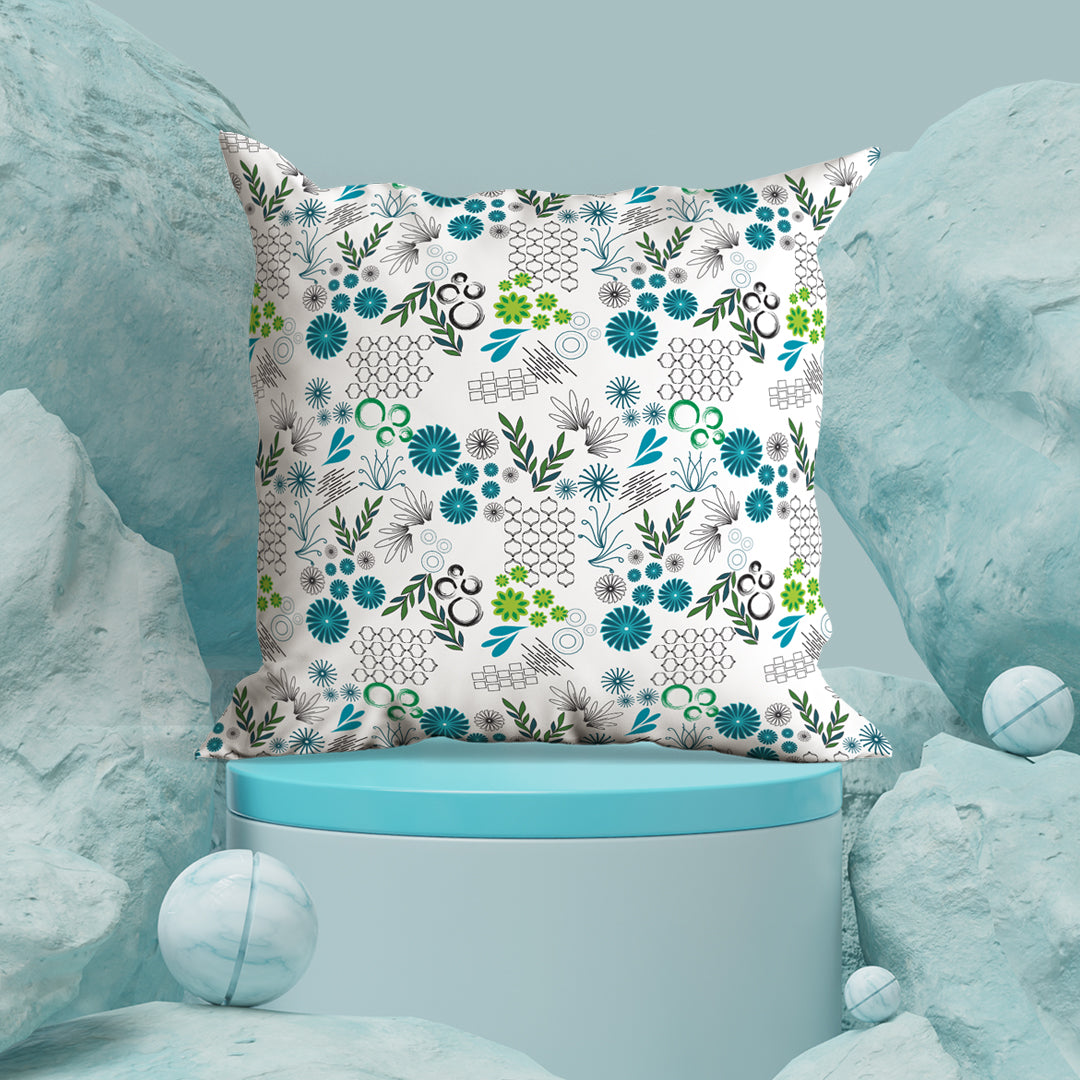 Mystic Meadows – 16x16 Premium Canvas Cushion Cover | Maknoonz Exclusive (MZMM-015)