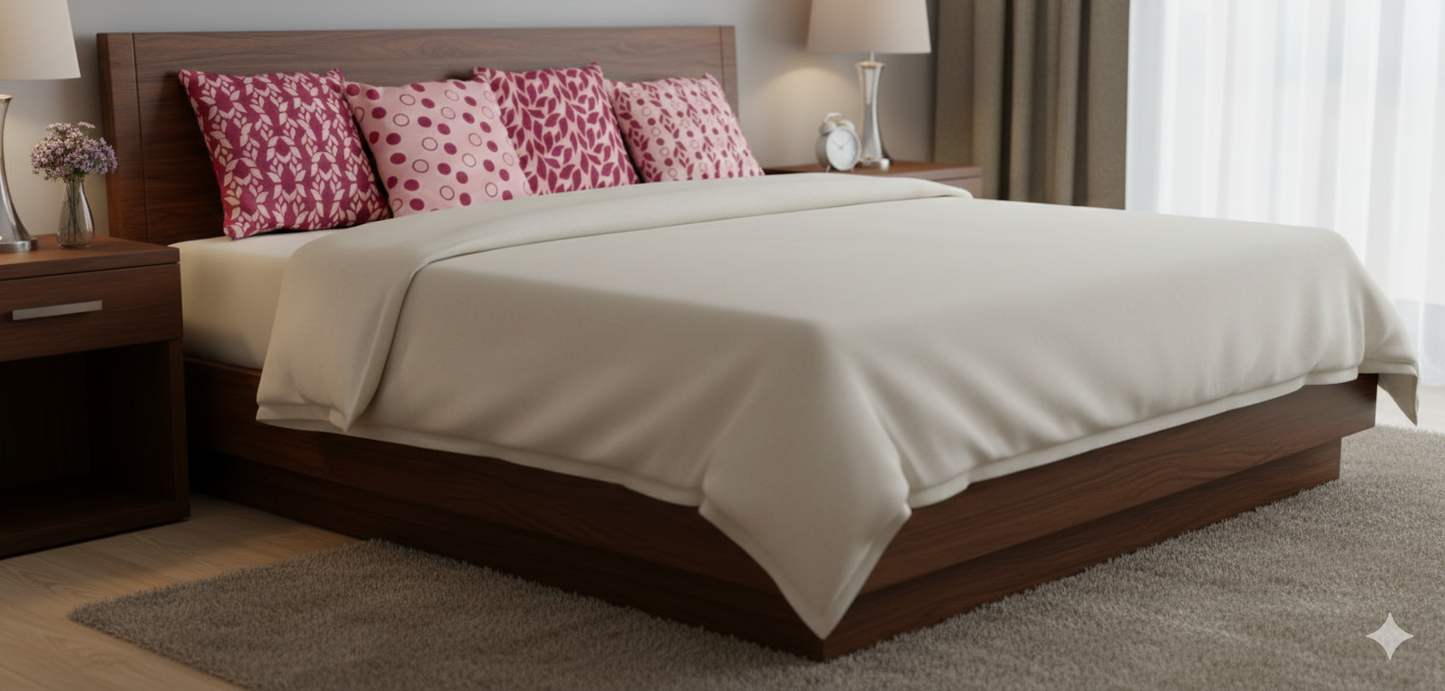Majesty Pink – Set of 4 16×16 Premium Canvas Cushion Covers | Maknoonz Exclusive (MZMP-004)