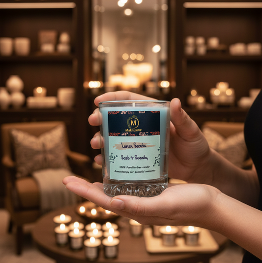 Lunar Secrets – Premium Jar Candle for Newlyweds & Romantic Couples | Maknoonz Exclusive (MZLS-JC)