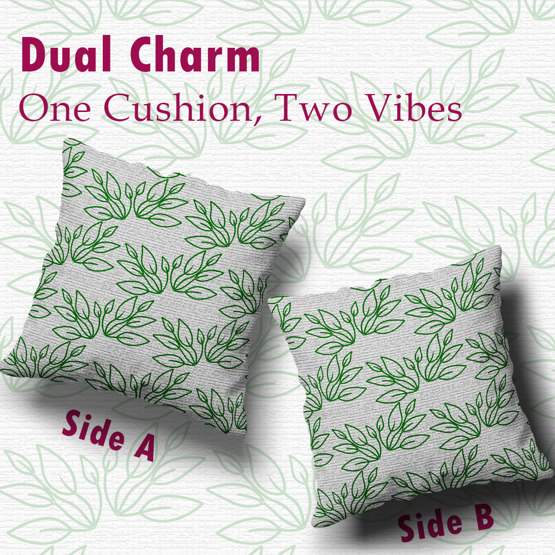 Textured Marine Whispers – 16x16 Premium Canvas Cushion Cover | Maknoonz Exclusive (MZTMW-015)