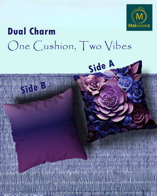 Elysian Luxe – 16x16 Premium Velvet Cushion Cover | Maknoonz Exclusive (ELMZ-022-V)