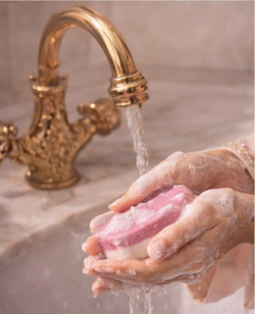 Soft Rose | Maknoonz Moroccan Musk Bath Bar | An Ode to Moroccan Soft Rose Musk