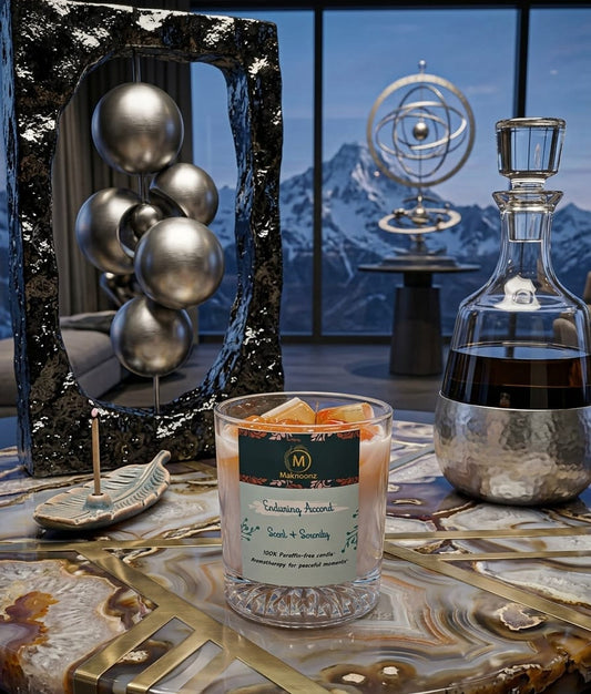 Enduring Accord – Premium Jar Candle for Newlyweds & Romantic Couples | Maknoonz Exclusive (MZFA-JC)
